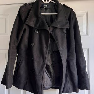 Black pea coat